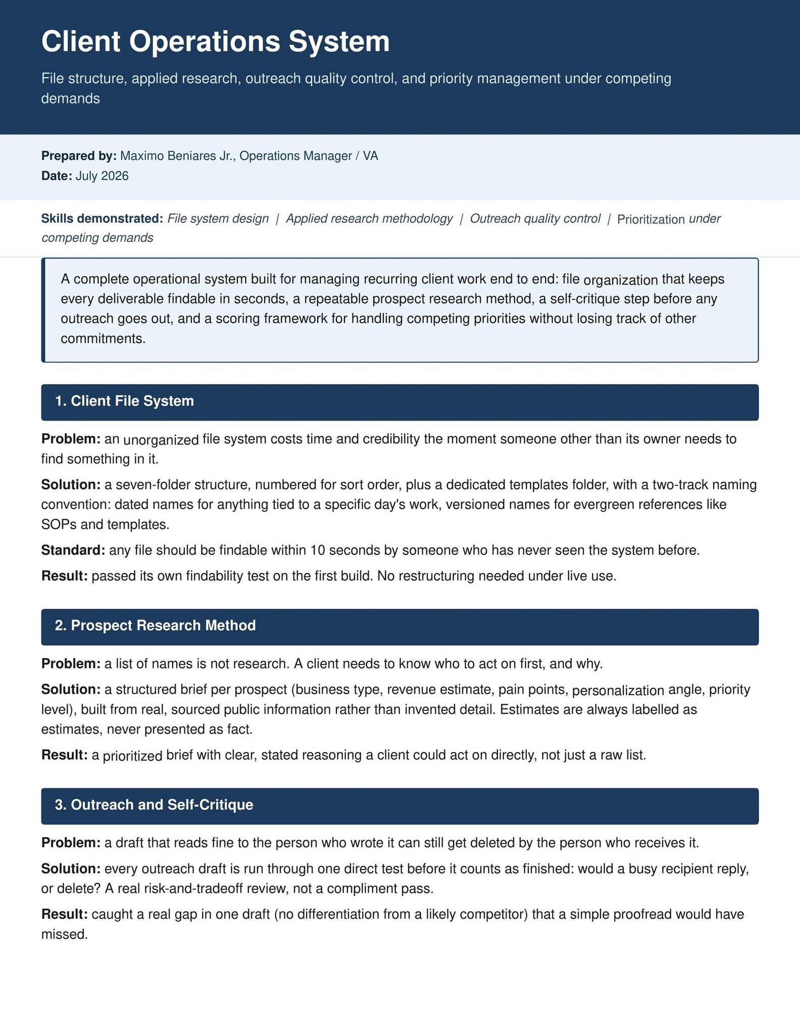 Client Onboarding & Prioritization Sprint - page 1